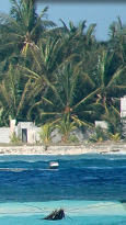 Surf safari in the southern atoll, Maldives