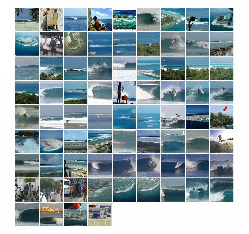 North Malé surf spots and breaks